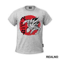 Vegeta Red Moon - Goku - Dragon Ball