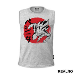Vegeta Red Moon - Goku - Dragon Ball