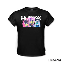 Rumi, Mira And Zoey - Hands - Huntrix Logo - Kpop Demon Hunters