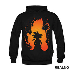 Orange And Yellow Silhouette - Goku - Dragon Ball