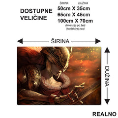 Malenia Blade of Miquella - Fire - Elden Ring - Podmetač za sto