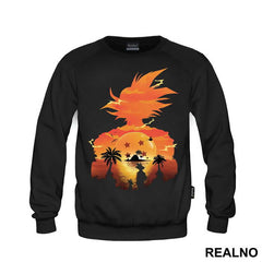 Sunset Double Exposure - Goku - Dragon Ball