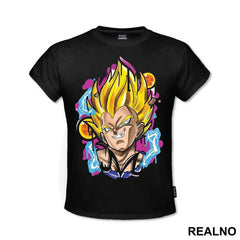 Vegeta Fighting Broly - Goku - Dragon Ball