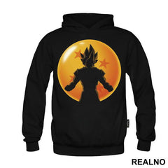 Standing In Front Of The Dragon Ball - Goku - Dragon Ball