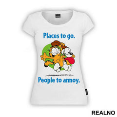 Places To Go, People To Annoy Garfild - Crtani filmovi - Majica