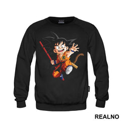 Goku With A Red Rod - Dragon Ball