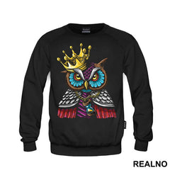 Owl With A Crown And An Hourglass - Životinje