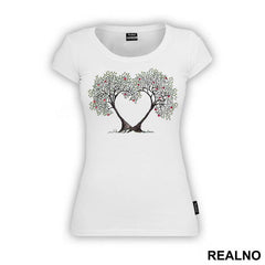 Two Trees Growing In Heart Shape - Ljubav