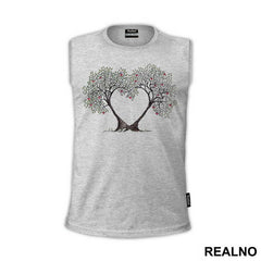 Two Trees Growing In Heart Shape - Ljubav