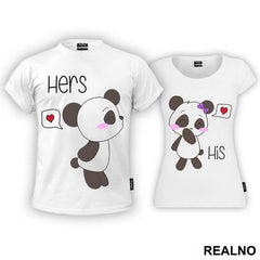 Kissing Panda - Majice za parove
