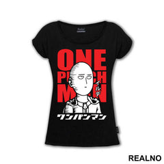 Saitama Red Text - One Punch Man - Majica