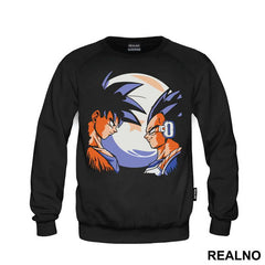 Goku And Vegeta Staring At Each Other - Dragon Ball