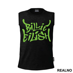 Billie Eilish Green Text - Muzika