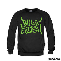 Billie Eilish Green Text - Muzika