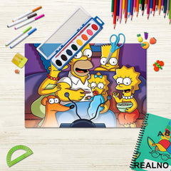 Gledaju TV Zajedno - Family - The Simpsons - Simpsonovi - Podmetač za sto
