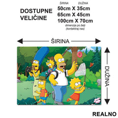 U prirodi - The Simpsons - Simpsonovi - Podmetač za sto