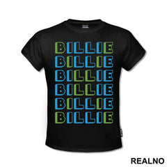 Green And Blue Text - Billie Eilish - Muzika