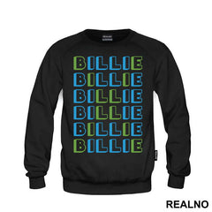 Green And Blue Text - Billie Eilish - Muzika