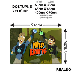 Martin i Kris - Wild Kratts - Braća Kret - Crtani Filmovi - Podmetač za sto