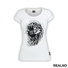Tiger Head Ink Splash - Životinje