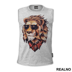 Lion Wearing A Flannel - Životinje