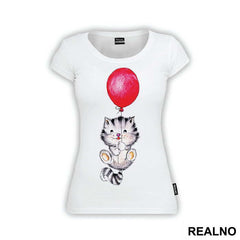 Kitten With A Red Balloon - Životinje