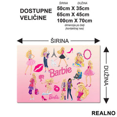 Puno Barbika Na Okupu - Barbi - Podmetač za sto