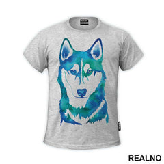 Blue Husky Painting - Životinje