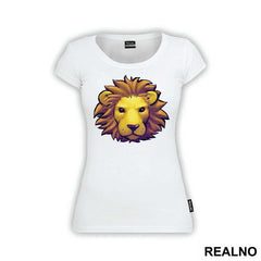 Cute Lion Face Illustration - Životinje