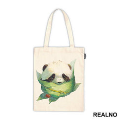 Baby Panda In A Leafe Bag - Životinje