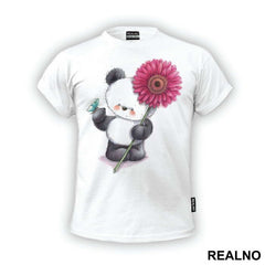 Little Bear Holding A Flower - Životinje