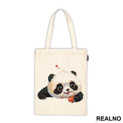 Baby Panda Eating An Apple - Životinje