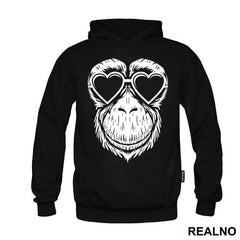 Monkey Wearing Heart Glasses - Životinje