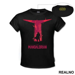 Red Helmet - Double Exposure - Mandalorian - Star Wars