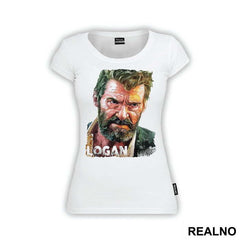 Logan Face Watercolor Painting - Wolverine