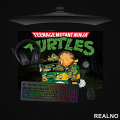 Logo And Turtle Van - Nindža Kornjače - Podmetač za sto