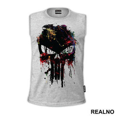 Color Splash Skull Logo - Punisher