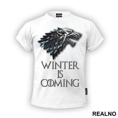 Winter Is Coming - Gray Dire Wolf Sigil - House Stark - Game Of Thrones - GOT - Majica
