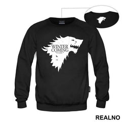 Winter Is Coming Black Dire Wolf Sigil - House Stark - Game Of Thrones - GOT - Majica