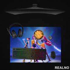 Rumi, Mira And Zoey - Weapons - Glow - Huntrix - Kpop Demon Hunters - Podmetač za sto