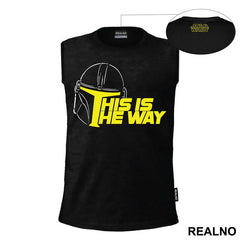 This Is The Way Helmet Outline - Mandalorian - Star Wars