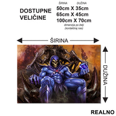 Skeletor Na Tronu - Masters of the Universe - Podmetač za sto