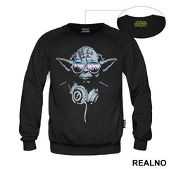 Yoda With Headphones And Sunglasses - Star Wars