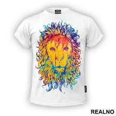 Colorful Lion Splash - Art - Majica
