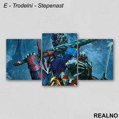 The Last Knight Bumblebee, Megatron And Optimus Prime - Transformers - Slika na platnu - Kanvas