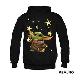 Baby Yoda Reaching For The Stars - Yoda - Mandalorian - Star Wars