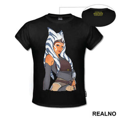 Ahsoka Tano Cartoon Drawing - Mandalorian - Star Wars