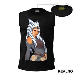 Ahsoka Tano Cartoon Drawing - Mandalorian - Star Wars
