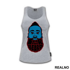 James Harden Fear The Beard Red And Blue Stencil - NBA - Košarka