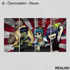 Gorillaz - Slika na platnu - Kanvas